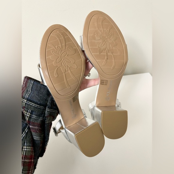 Chinese Laundry Jody block heel sandal silver size 9.5 women’s - Picture 4 of 7